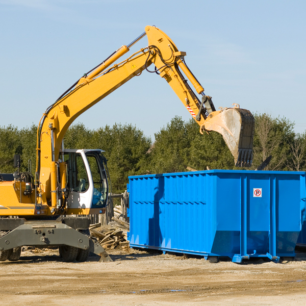 are there any restrictions on where a residential dumpster can be placed in Penryn California